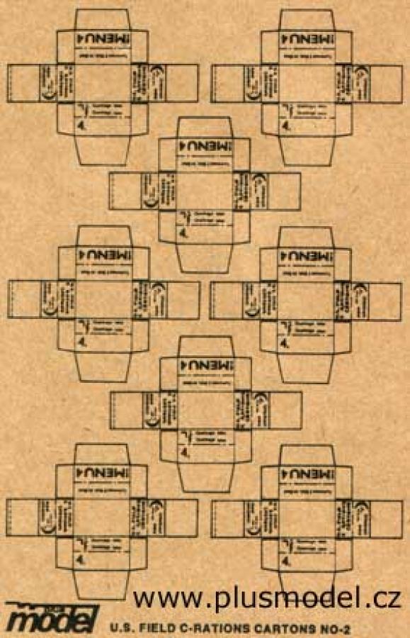 1:35 U.S. Field C-Rations Cartons