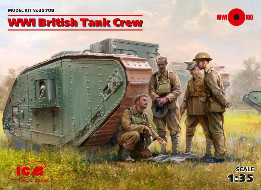 1:35 WWI British Tank Crew (4 figures)