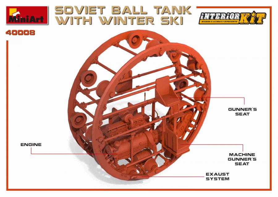 1:35 Soviet Ball Tank with Winter Ski