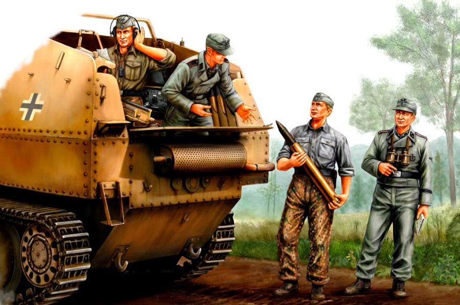 1:35 German SPG Crew