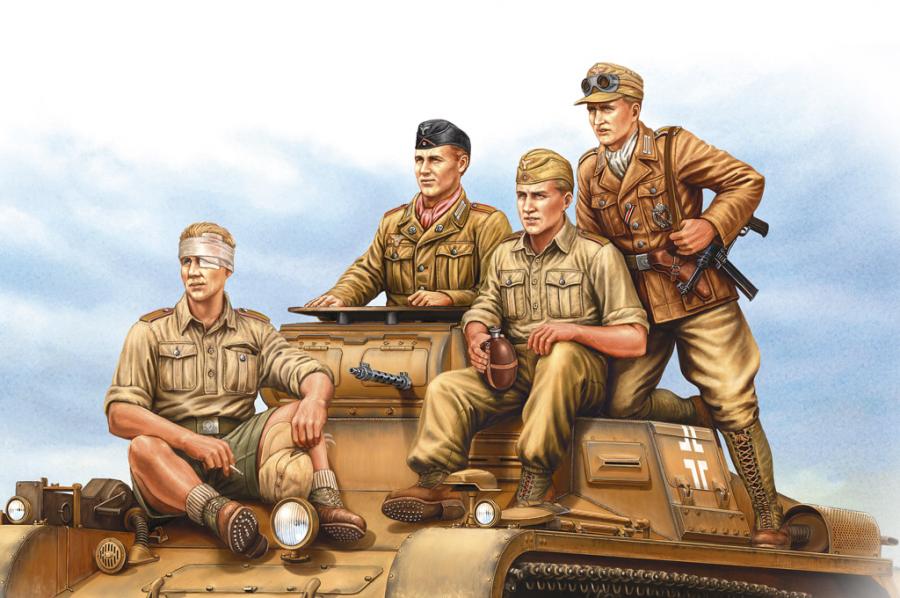 1:35 German Tropical Panzer Crew