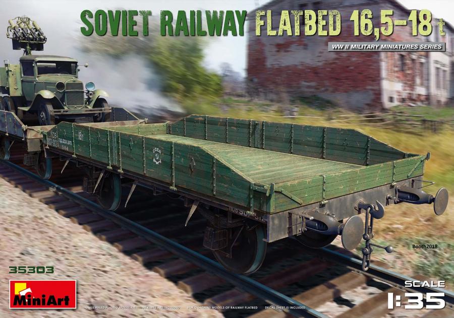 1:35 Soviet Railway Flatbed 16,5-18t 