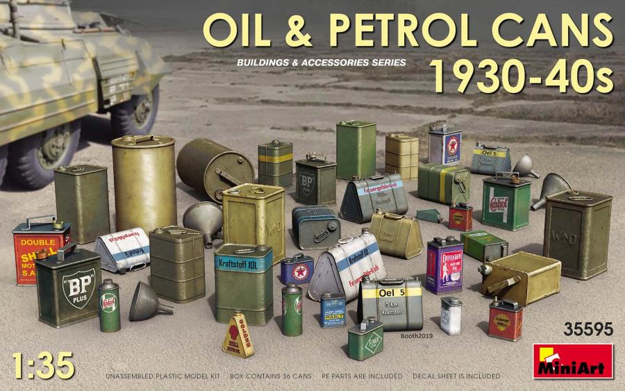 1:35 Oil & Petrol Cans 1930-40s