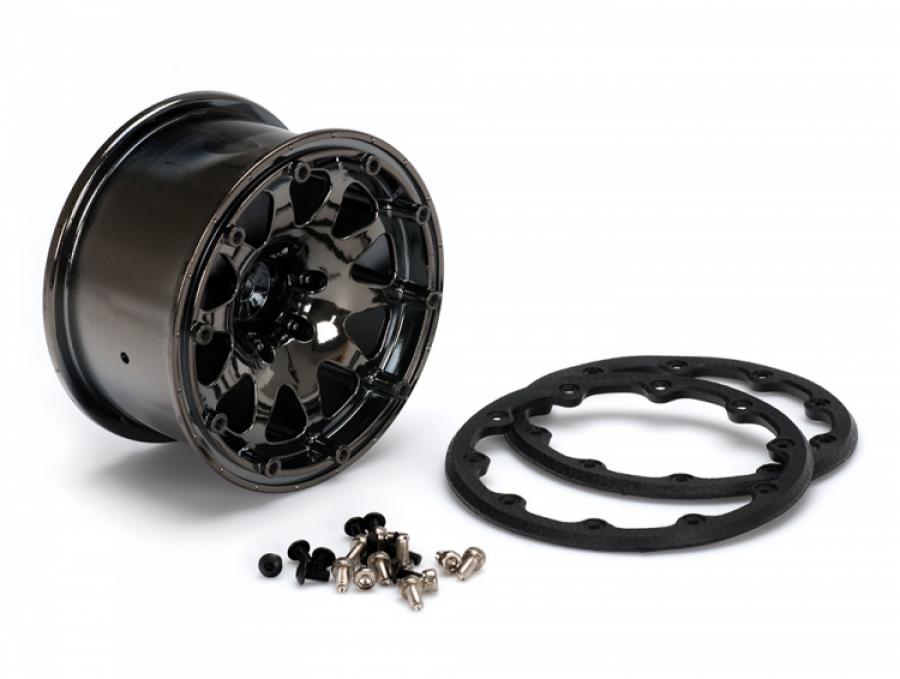 Tires & Wheels ST-PIONEER 1/10 Bl.Ch Beadlock (1/2) Soft MFT