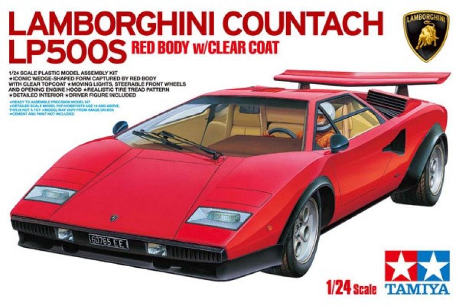 Tamiya 1/24 LAMBORGHINI COUNTACH LP500S pienoismalli