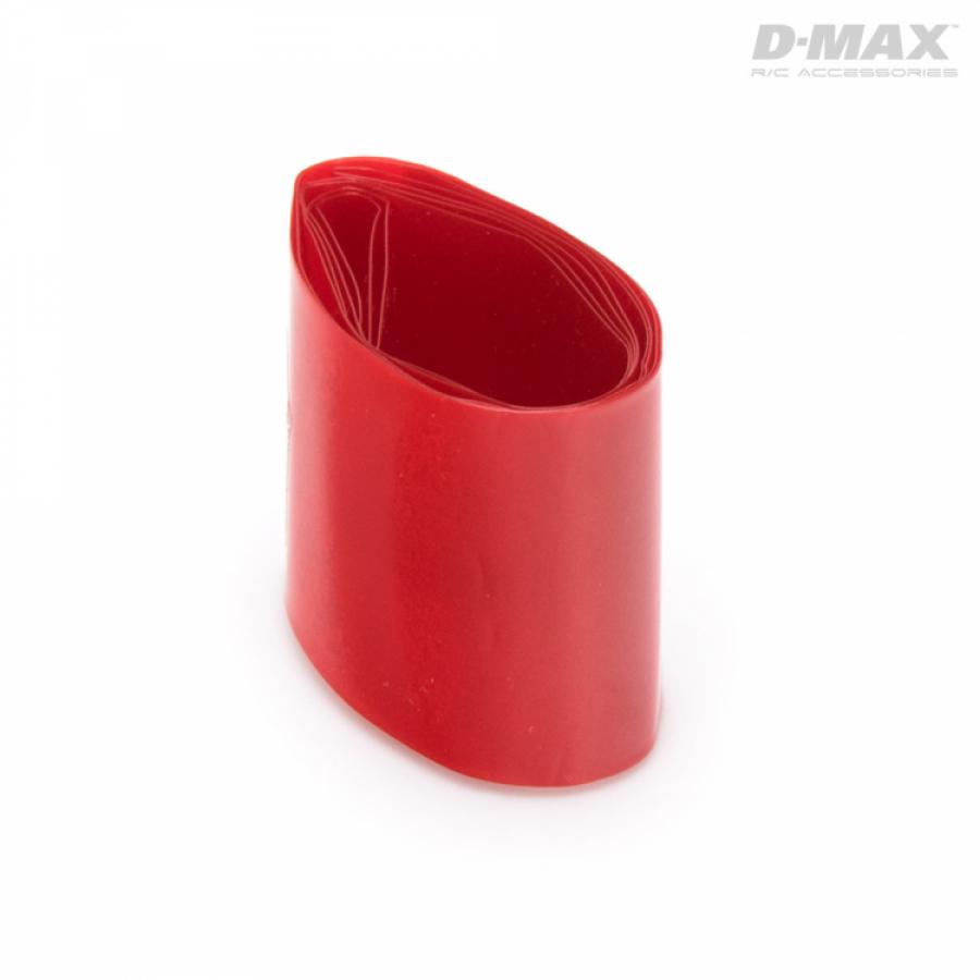 Heat Shrink Tube Red Transparent D28/W44mm x 1m