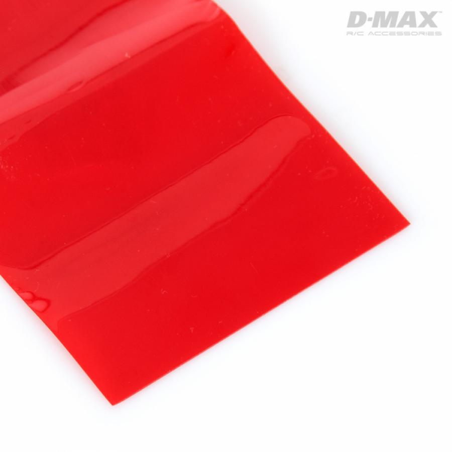 Heat Shrink Tube Red Transparent D47/W73mm x 1m