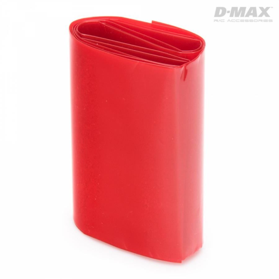 Heat Shrink Tube Red Transparent D54/W85mm x 1m