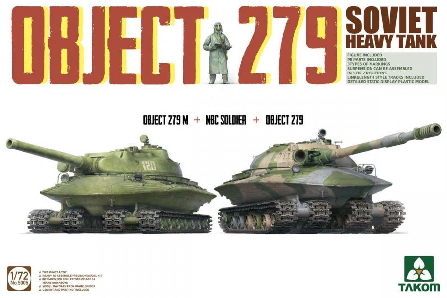 1/72 Object 279+Object 279M + figure