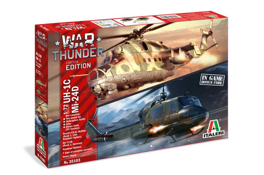 Italeri 1:72 UH-1C & MIL MI-24D