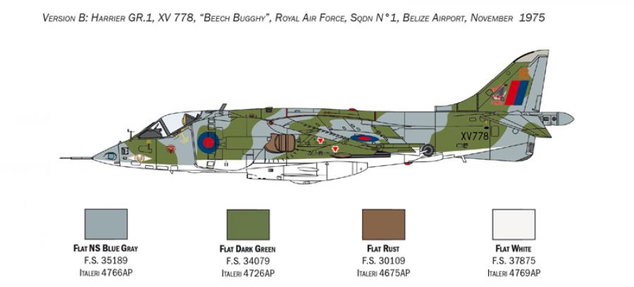 Italeri 1:72 HARRIER GR.1 Trans-Atlantic Race