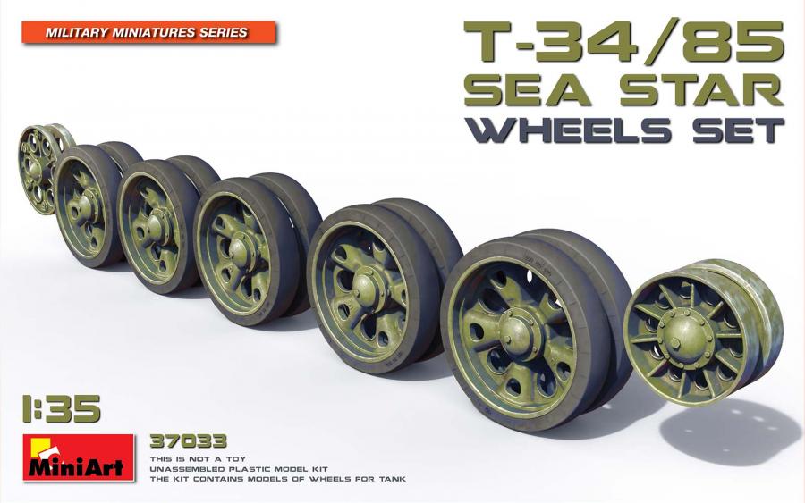 1:35 T-34/85 "Sea Star" Wheels Set