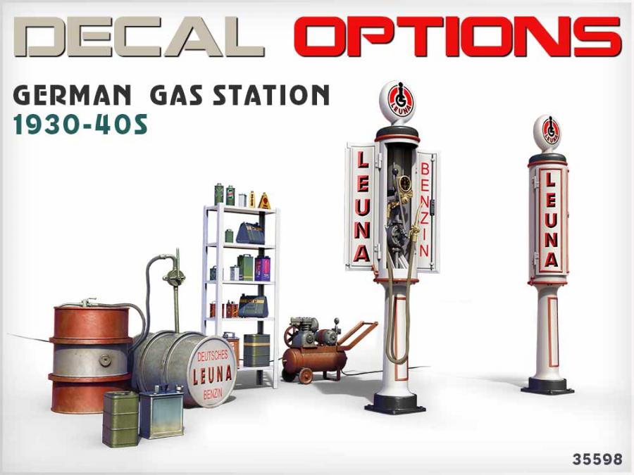 1:35 German Gas Station 1930-40s