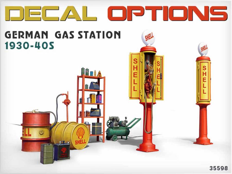 1:35 German Gas Station 1930-40s