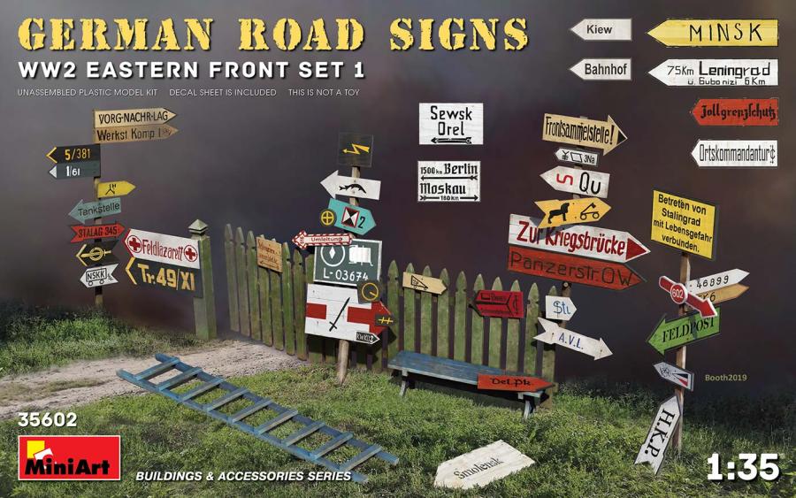 1:35 German Road Signs WW2 Eastern Front