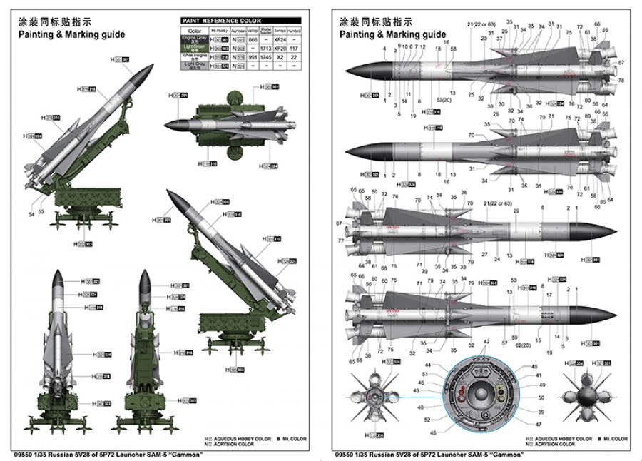 1/35 Russian 5V28 of 5P72 Launcher 