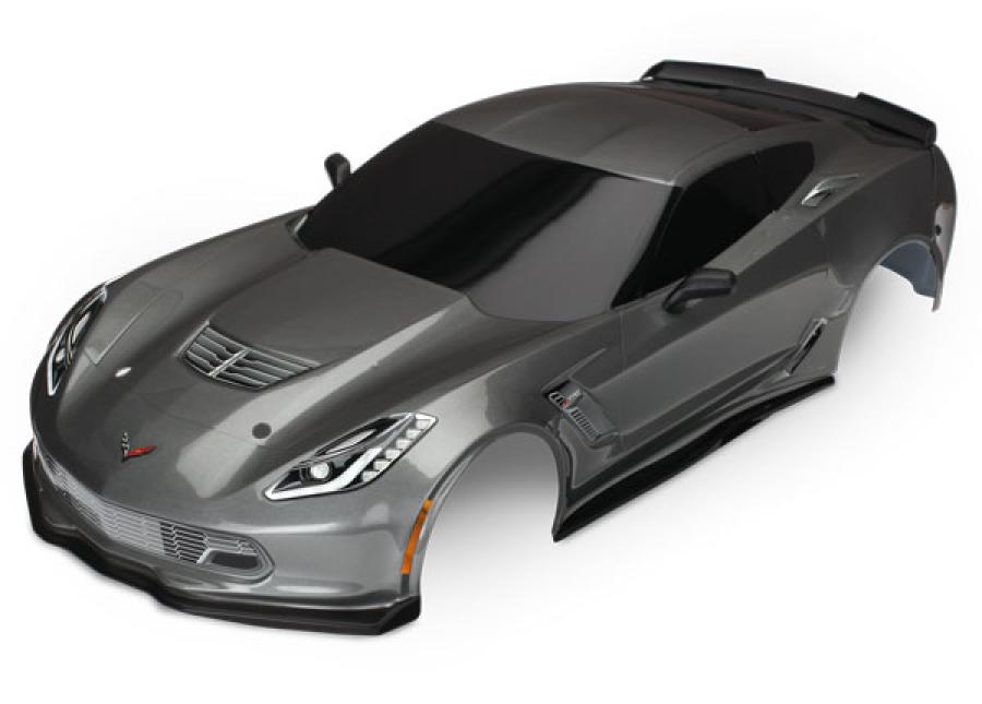 Traxxas Body Chevrolet Corvette Z06 Grey Painted TRX8386A