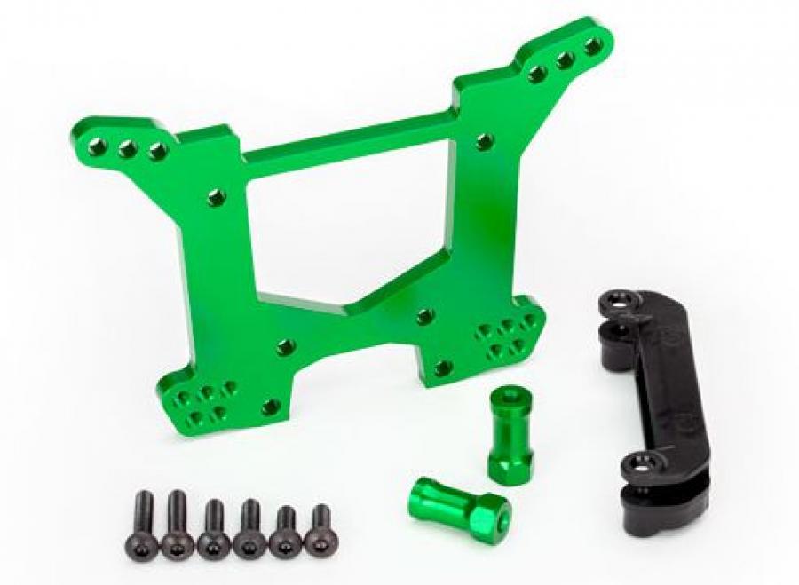 Traxxas Shock Tower Rear Alu Green Rustler 4x4 TRX6738G