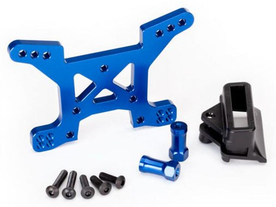 Traxxas Shock Tower Front Alu Blue Rustler 4x4 TRX6739X