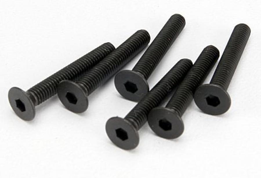 Traxxas Screws M3X20mm Countersunk Hex Socket (6) TRX4857