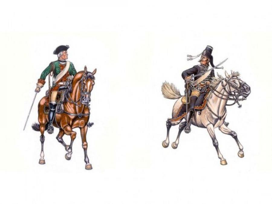 1:72 Austrian Dragoons & Prussian Hussars