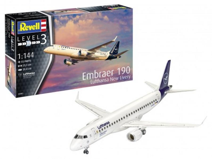 1:144 Embraer 190 Lufthansa New Livery