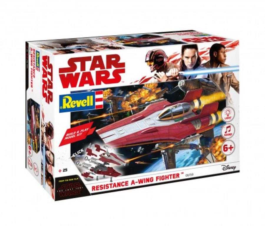 Revell 1:44 Build&Play A-wing Fighter, red