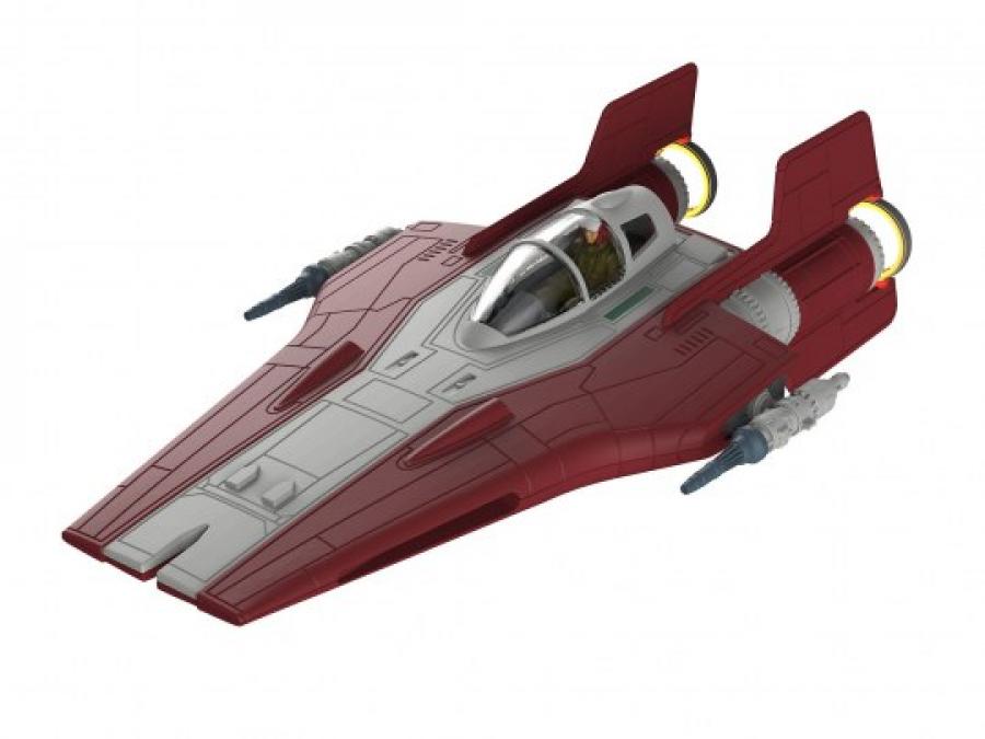 1:44 Build&Play A-wing Fighter, red