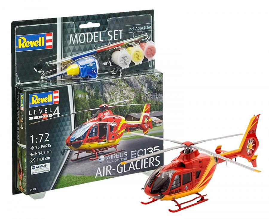 Revell 1:100 Model Set EC135 AIR-GLACIERS