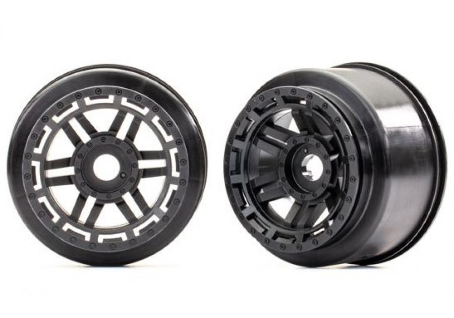 Traxxas Wheels Black (17mm) 2,8" (2) TRX8971