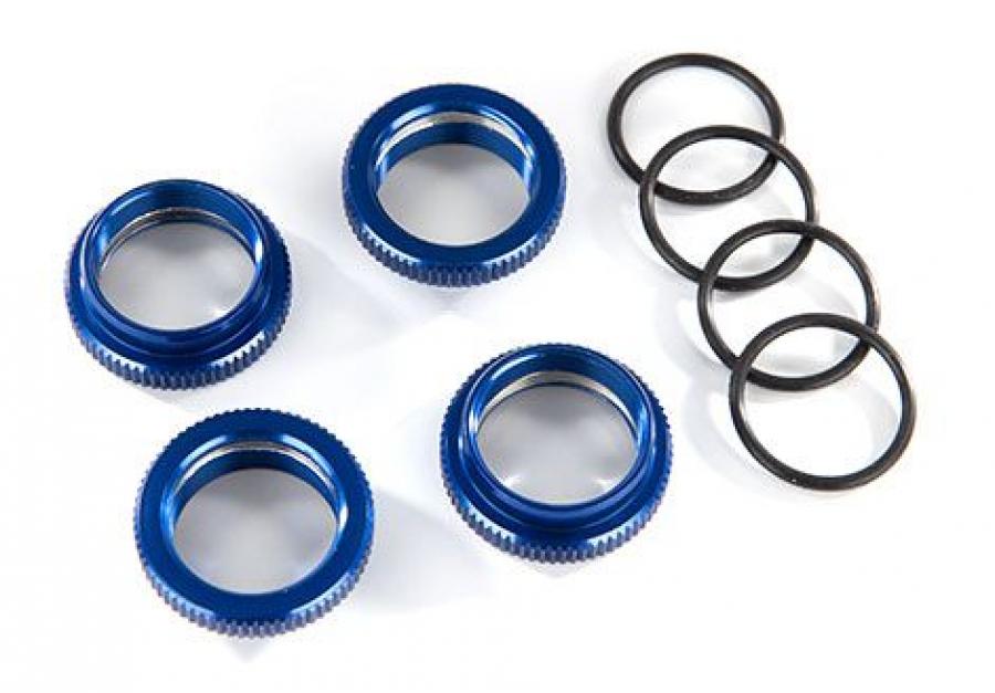 Traxxas Spring Adjuster Alu Blue GT-Maxx (4) TRX8968X