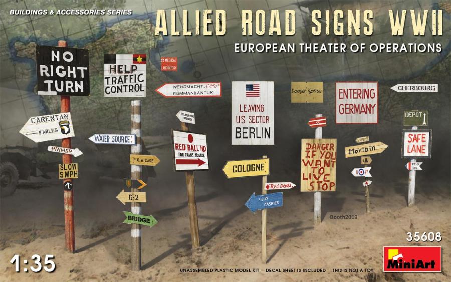 1:35 Allied Road Signs WWII (Europe)