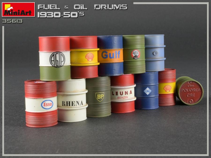 1:35 Fuel & Oil Drums 1930-50s