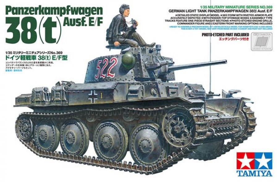 Tamiya 1/35 PANZERKAMPFWAGEN 38(T) AUSF.E/F pienoismalli