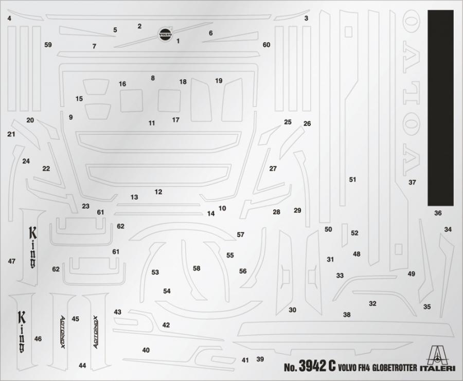 Italeri 1/24 VOLVO FH4 Globetrotter Medium roof