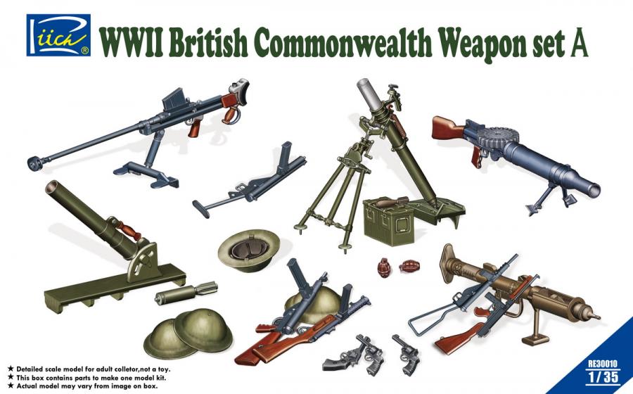 1:35 WWII British & Commonwealth Weapon Set A
