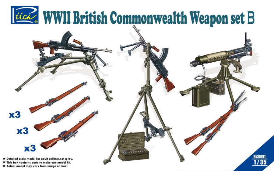 1:35 WWII British Commonwealth Weapon Set B
