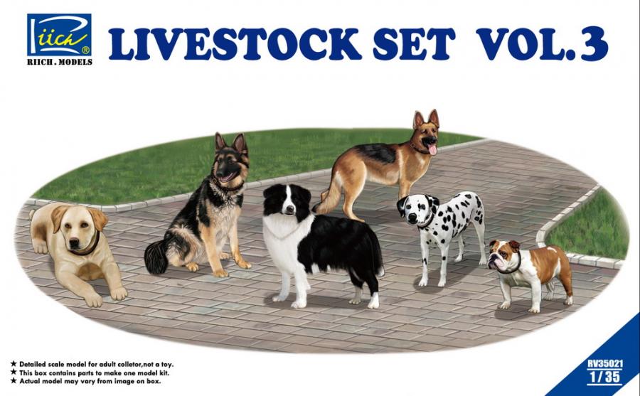 1:35 Livestock Set Vol.3 (six dogs)