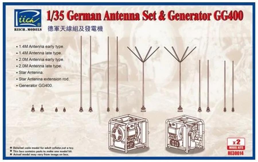 1:35 German Antenna Set & GG400 Generator
