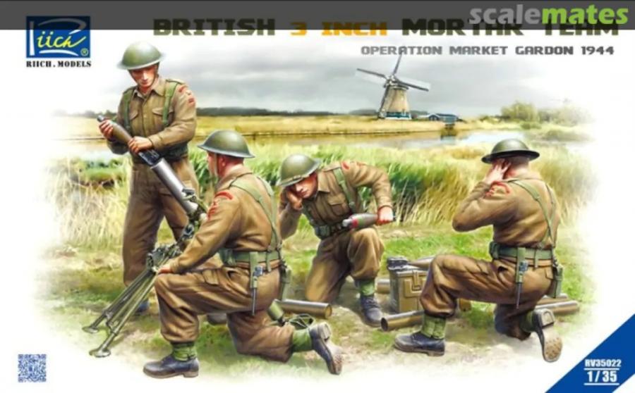 1:35 British 3 inch Mortar Team set