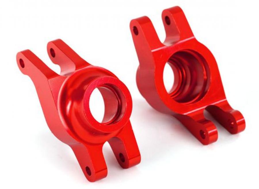 Traxxas Sub Axle Carriers Rear Alu Red (Pair) Maxx TRX8952R