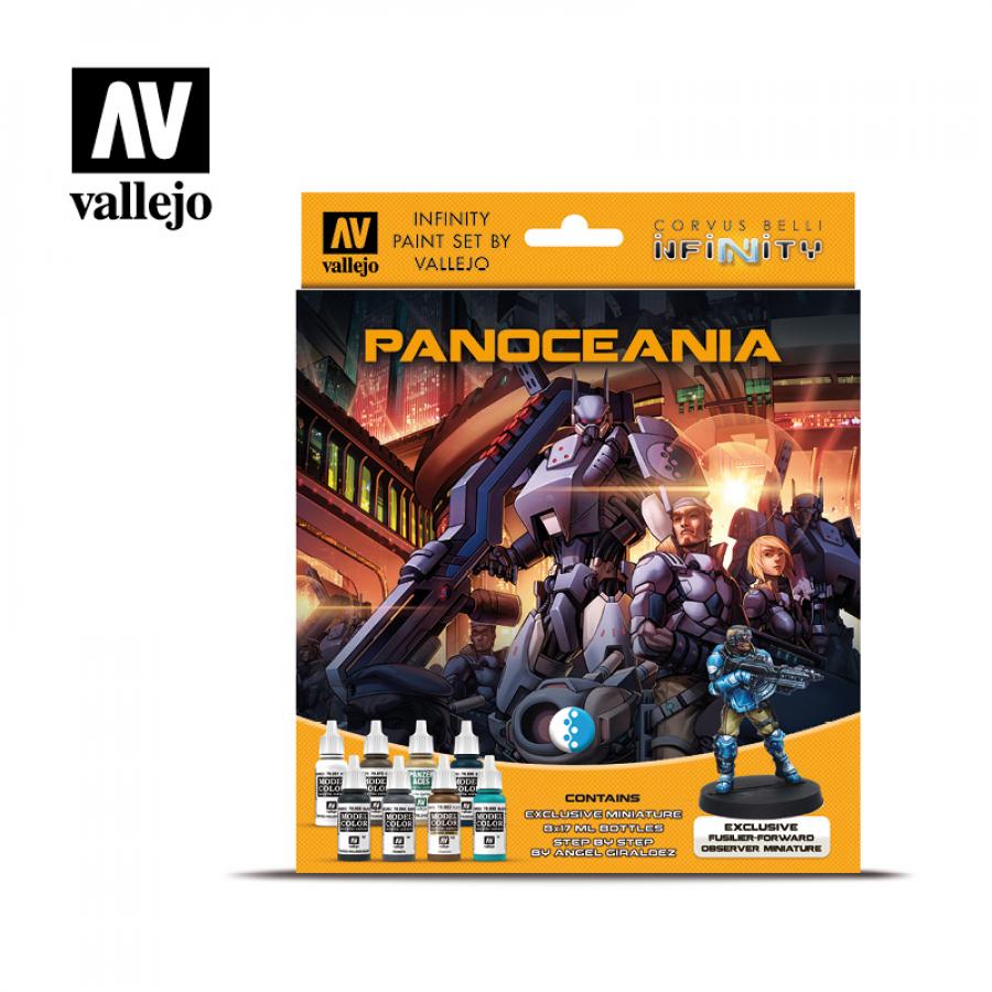 Infinty Panoceania Paint Set (16x17ml) + figure