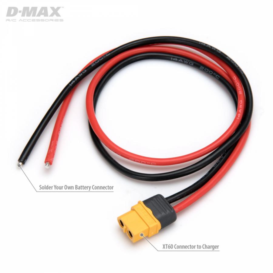 Charging Lead w/o Connector to XT60 14AWG 500mm
