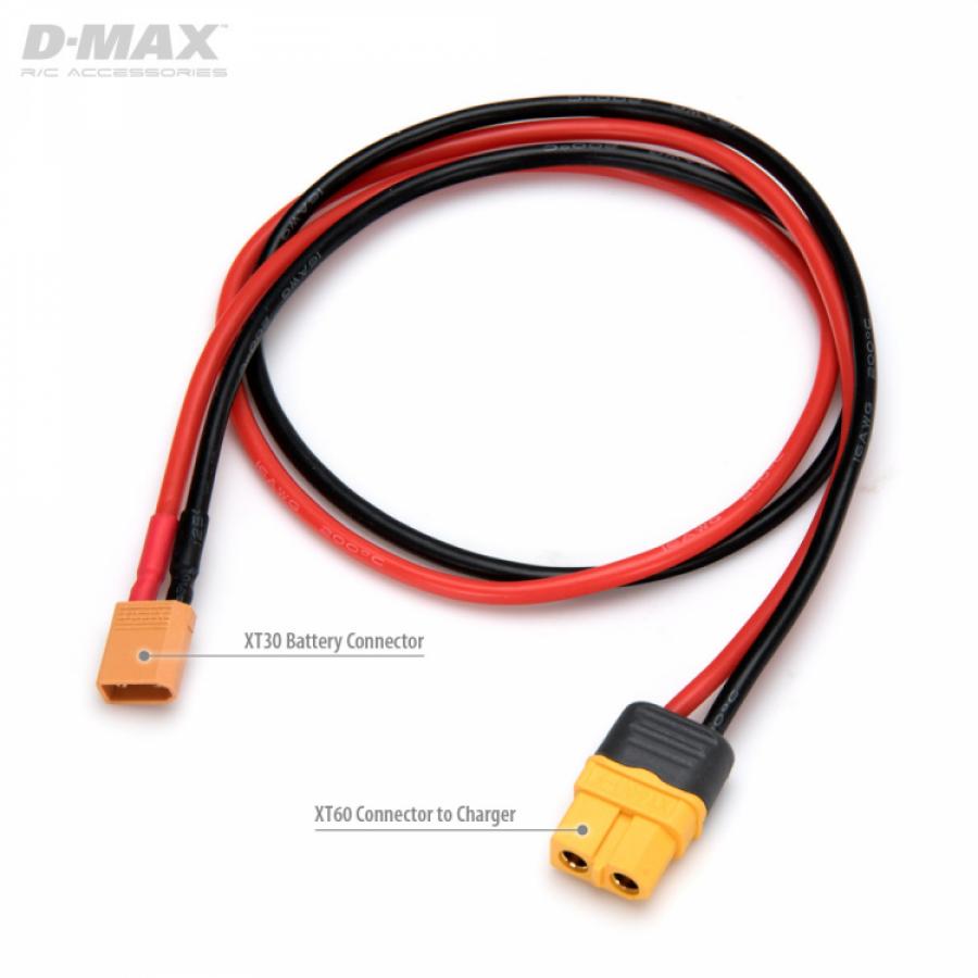 Charging Lead XT30 Male to XT60 14AWG 500mm