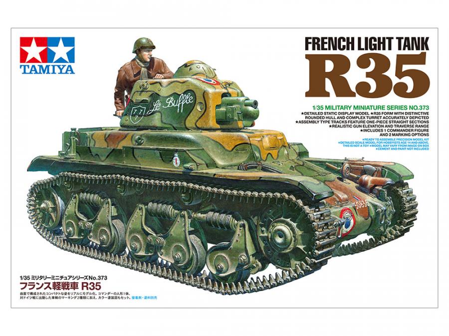 Tamiya 1:35 French Light Tank R35 pienoismalli