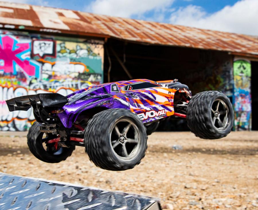 Traxxas E-Revo 1:16 VXL 4WD RTR TQi TSM TRX71076-3-PRPL