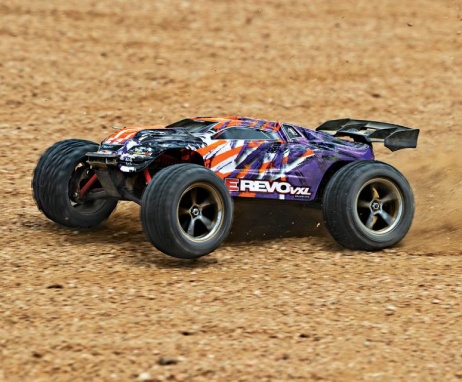 Traxxas E-Revo 1:16 VXL 4WD RTR TQi TSM TRX71076-3-PRPL