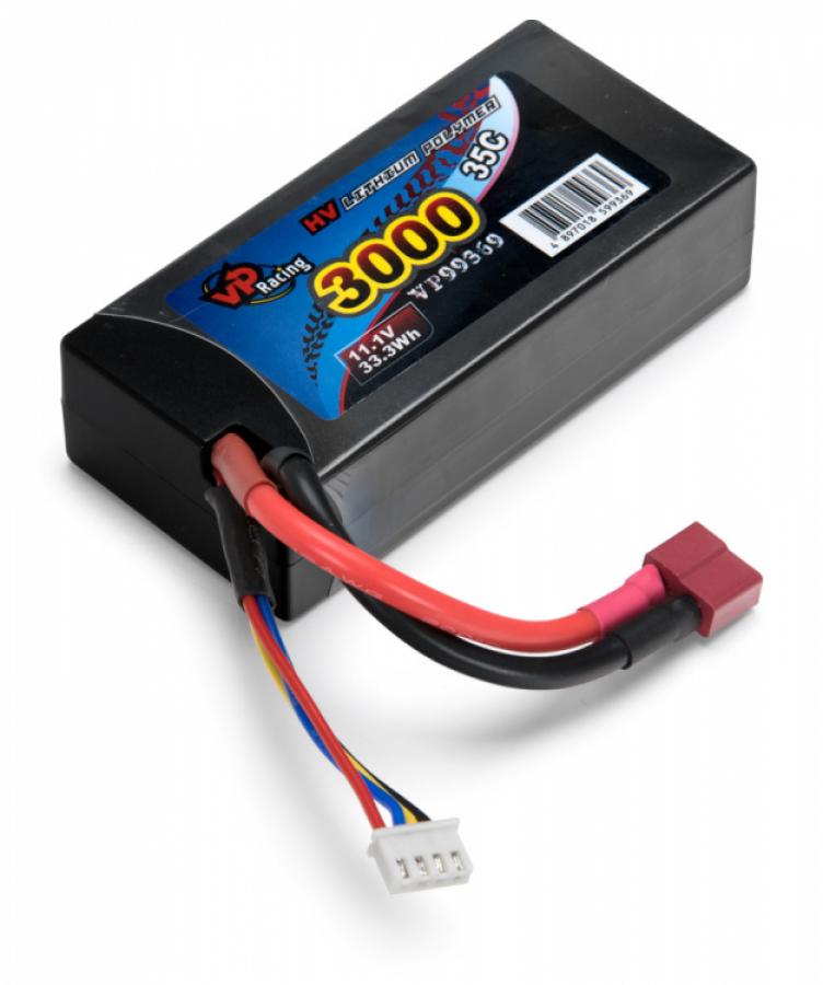 Li-Po Akku 3S 11,1V 3000mAh 35C Hard T-liitin