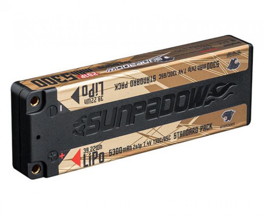 Li-Po Battery 2S 7,4V 5300mAh 130C Stick U-LCG Gold