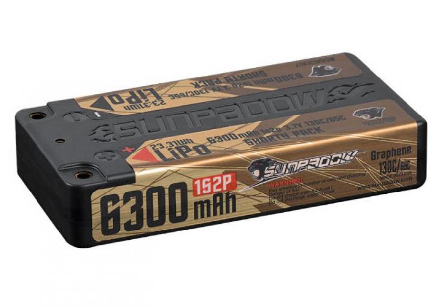 Li-Po Battery 1S 3,7V 6300mAh 130C Shorty U-LCG Gold
